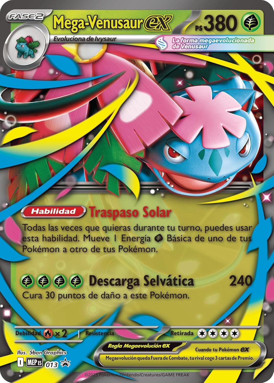 Colección Premium Pokémon Mega Venusaur EX – Caja Coleccionista con Carta Promo y Sobres