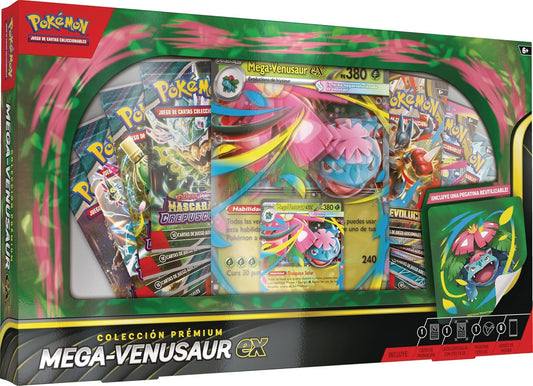 Colección Premium Pokémon Mega Venusaur EX – Caja Coleccionista con Carta Promo y Sobres